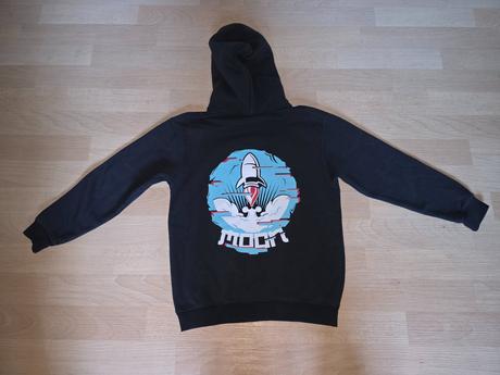 Mikina černá moon fruit of the loom, 140