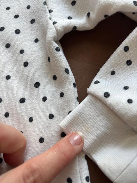 K1/ mikina krop top s puntíky - v. 134-140, h&m,134