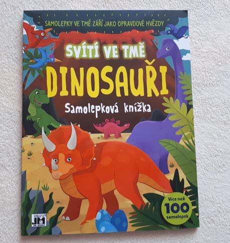 Samolepková knížka dinosauři,