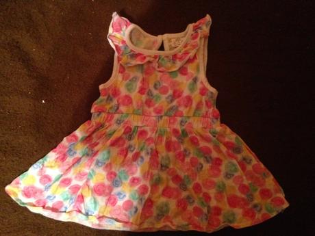 Dívčí šaty - šatičky růže - puntíky, f&f,62