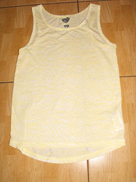Žltý transparentný top young dimension - nenosený, topomini,152