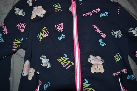 Dívčí mikina v.110, na zip,bavlna, kugo,116