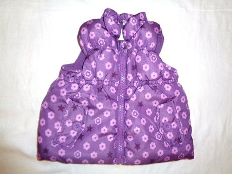 Nádherná květovaná fialová vesta -zimní, girl2girl,68