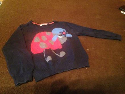 Dívčí svetr - svetřík beruška, next,98