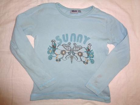 Modré bavlněné tričko 110/116, alive,110