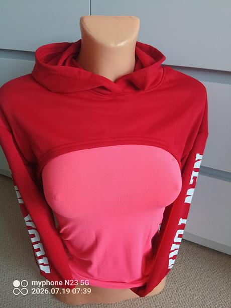 Crop top mikina "new york" vel."140/146", 140