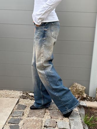 Džíny subdued low waist 36, pro velmi štíhlé posta, xs