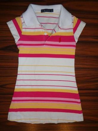 Luxusní bavlněné polo šaty - 6 let, 116
