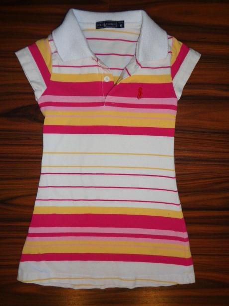 Luxusní bavlněné polo šaty - 6 let, 116