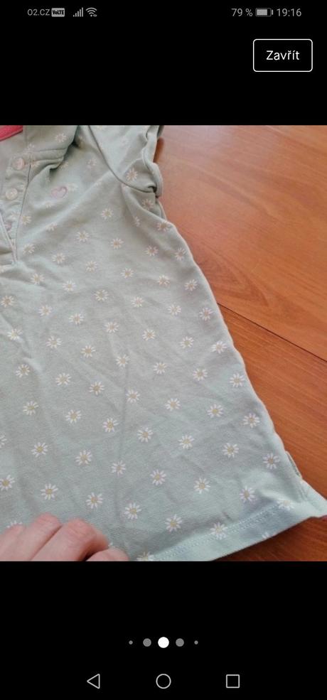 Dětské tričko s květinami, h&m, h&m,92