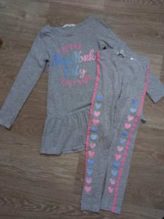 Souprava šaty a legíny, h&m,122