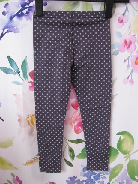 Elastické tmavě šedé bavlněné legíny, 116