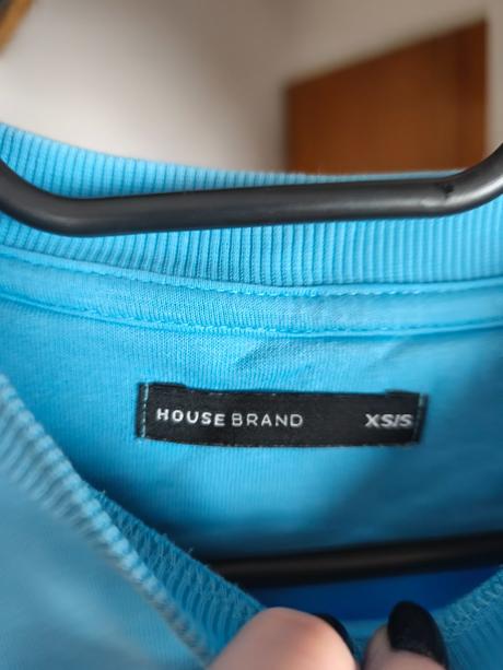 Modrá mikina smajlík xs/s, 158-170, house,164