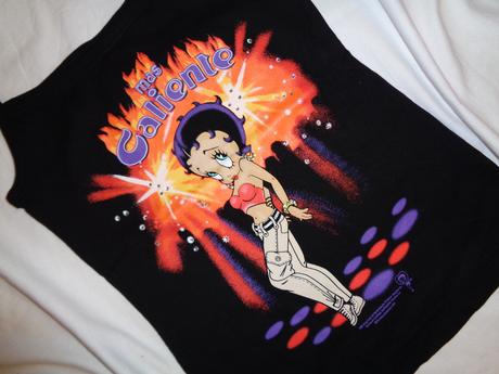 Suprácké černé tílko s tanečnicí, c&a,134