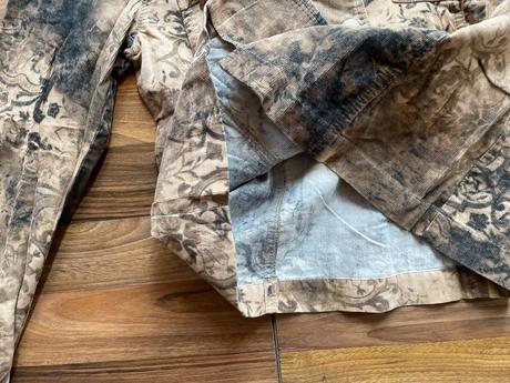 Květ béžovo okrová bunda, vel xs/s, ff studio, f&f,xs