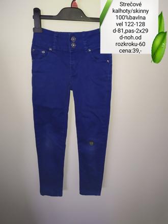 Kalhoty-skinny,vel .122-128, 122