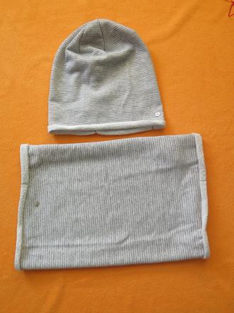 Čepice a nákrčník sv. šedá, reserved,104
