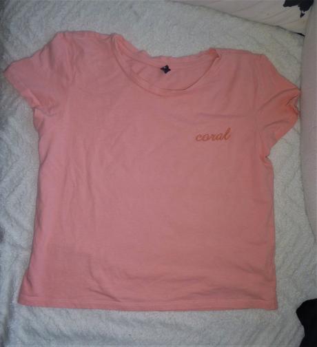 Triko v korálové - vel.m, sinsay,m