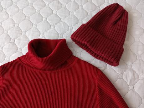 Dámský rolák+čepice, vel.38/40/42, 