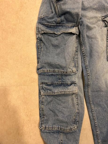 Široké rifle kapsáče - 2x oblecene, c&a,176