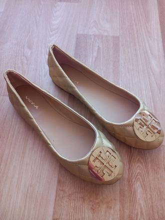 17 - béžové baleríny vel. 38 - n.o.v.é, 37 / 38