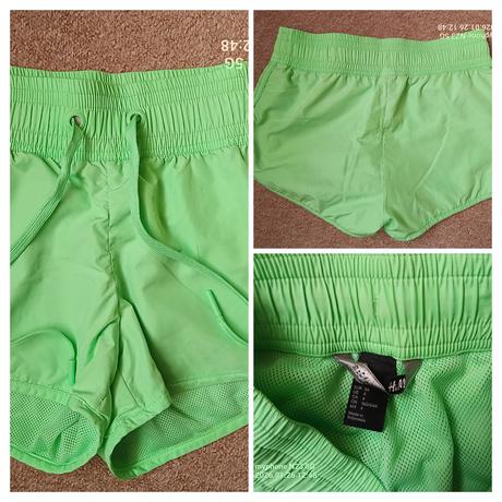 Šortky světlejší zelené zn."h&m" vel."34/xs", h&m,34