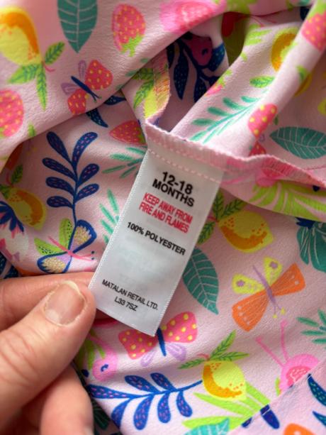 Šaty barevné - v. 12/18 měs., 86