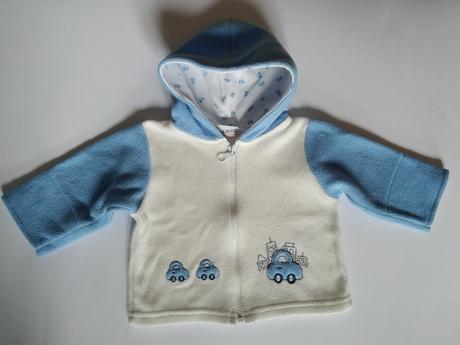 Flísová mikinka s autíčky, 68