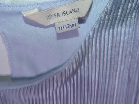 Bledě modré šaty vel. 152, river island,152