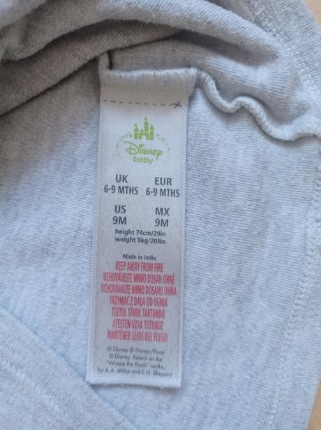 Triko dlouhý rukáv 74 disney, disney,74