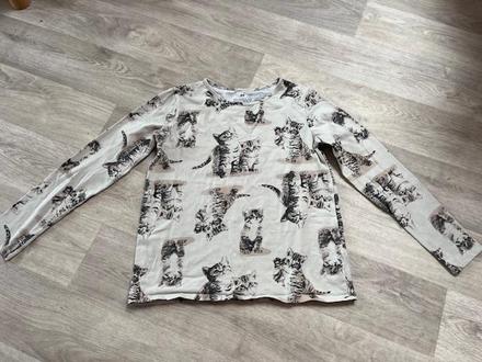 Triko kočičky 134/140, h&m,134