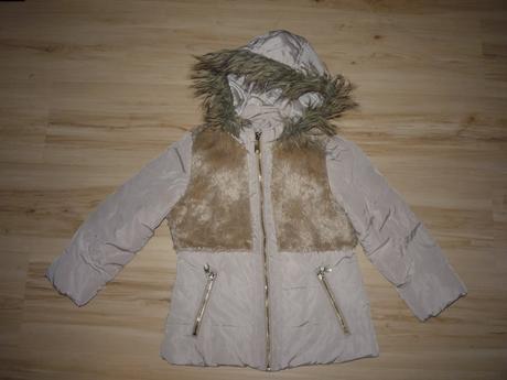 Béžová bunda s kožíškem, tu,116