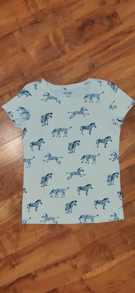 Dívčí triko kr.ruk. reserved 146 - zebry, reserved,146