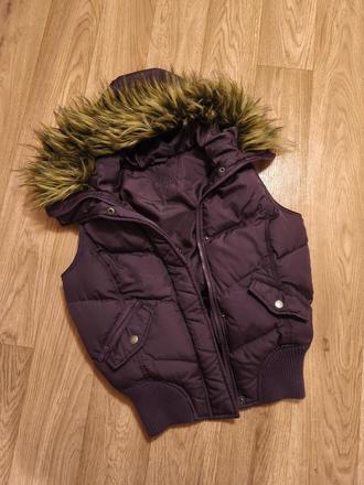 Fialová vesta s-m, 164, c&a,m