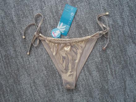 Zlaté plavkové kalhotky bikiny - xs, new yorker,xs