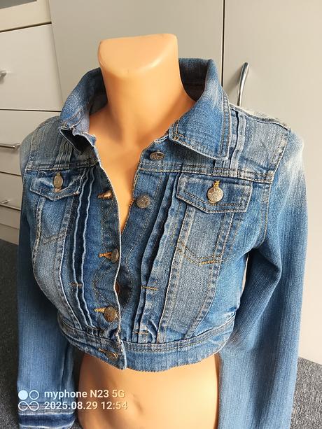 Riflová bunda zn."okay" vel."140-146", okay,140