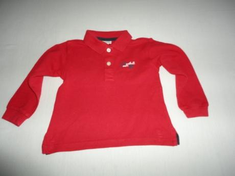 Krásné pólo triko dlouhý rukáv, vel. 9-12 měsíců, 80