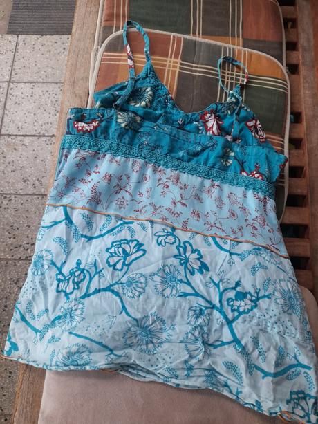 Modrý dámský topík, top s, m, m