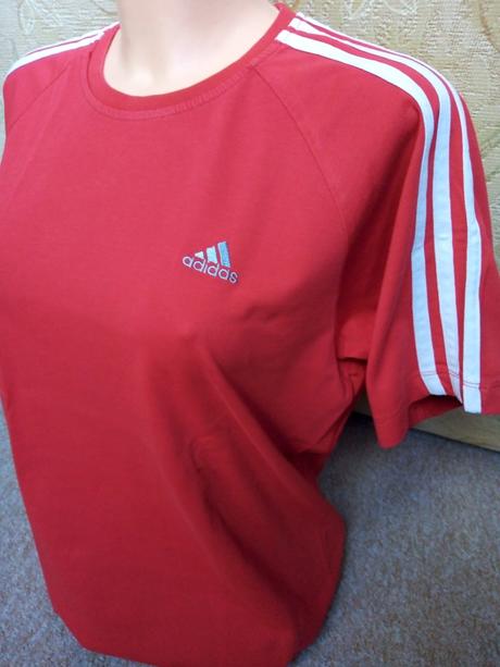 Červené tričko zn."adidas" vel."m", adidas,m