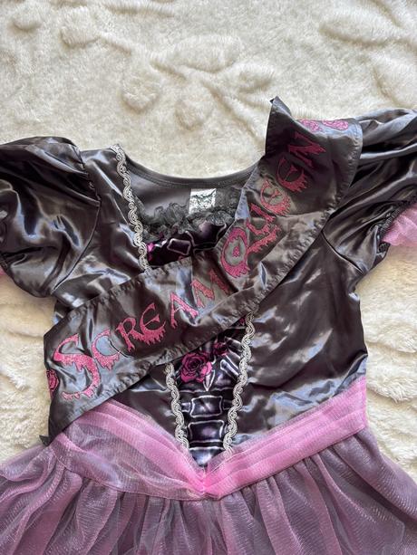 K1/ kostým královna hrůzy/ kostlivka  - v.7/8 let, 