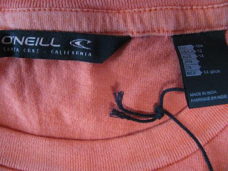 Bavlněné oranžové tričko o'neill, o’neill,164