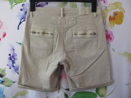 Dámské džínové béžové elastické kraťasy melly&co, m