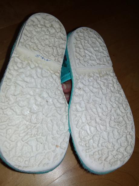 Papučky zelené s myškou cca14 cm, 22