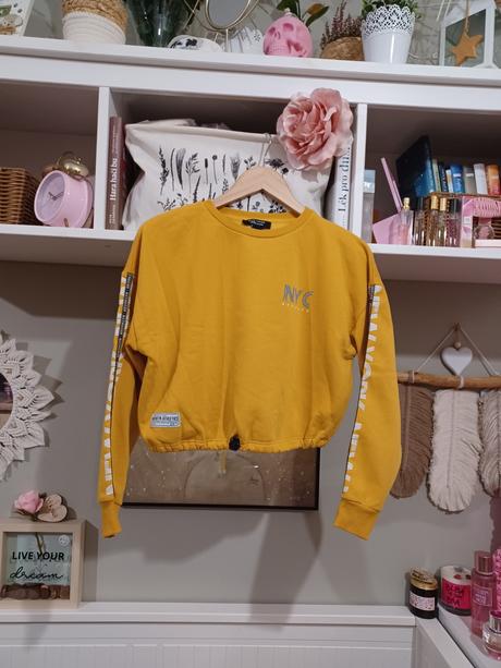 Crop mikina s nápisy, new look,152