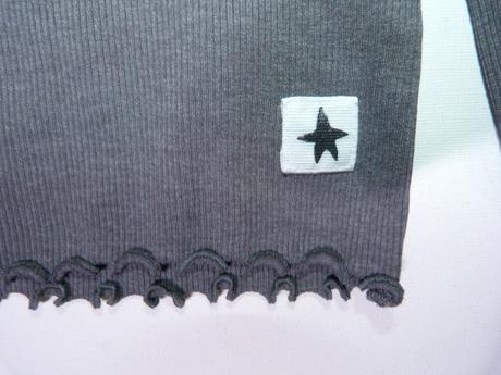 Žebrované šedé tričko s hvězdičkou vel. 92, next,92