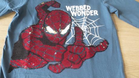 Triko dlouhý rukáv - měnící obrázek s flitry, c&a,140