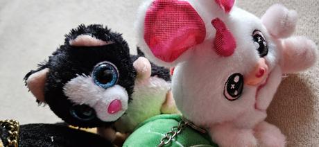 Plyšové hračky - pejsek, jednorožec, kočka, želva,