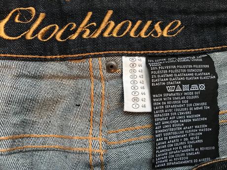 Džínové bermudy, c&a,42