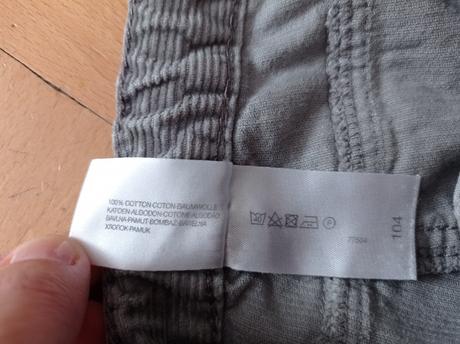 Kalhoty manšestráky 104, palomino,104