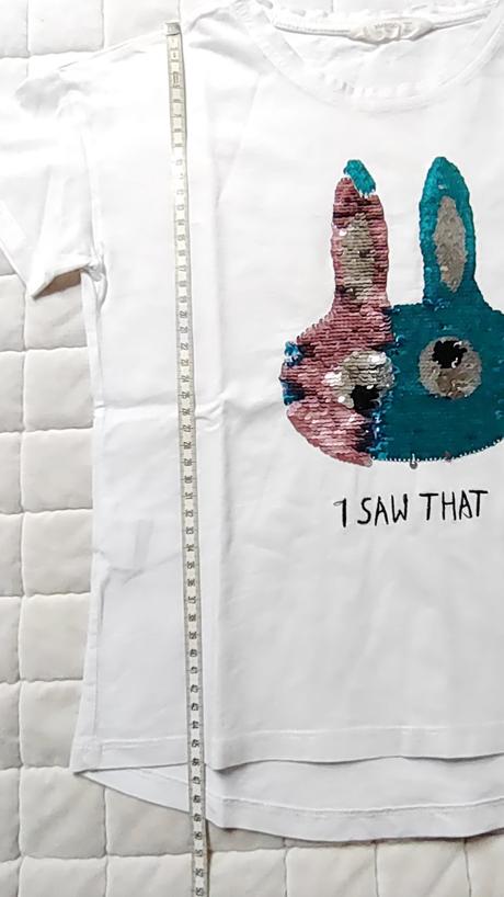 Tričko s králíčkem, mango,134